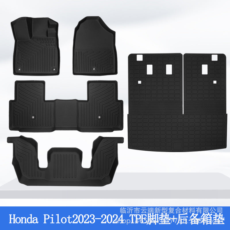 All-Weather TPE/XPE Floor Mats for Honda Pilot 23-24