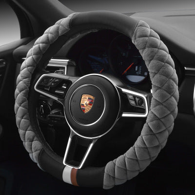 Winter Plush Steering Wheel Cover for Luxury Cars