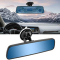 HUJIKF Rear View Mirror Suction Cup Hd Panoramic Car Rearview Mirror Blue AntiGlare 360 Degrees Adjustable Reversing Baby Car Mirror Reduce Blind Spots 9.5In 9.5inch