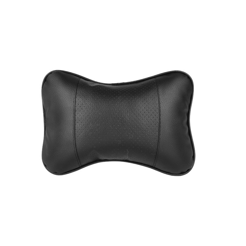 Breathable PU Leather Car Seat Neck Pillow (1pc)