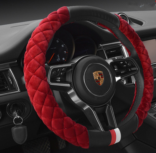 Winter Plush Steering Wheel Cover for Luxury Cars