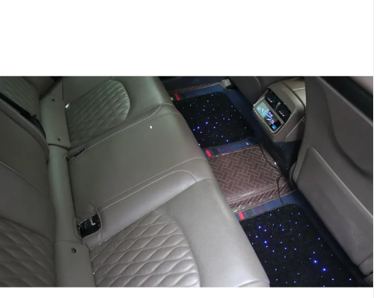 Baby's Breath Fiber Optic Car Foot Mat