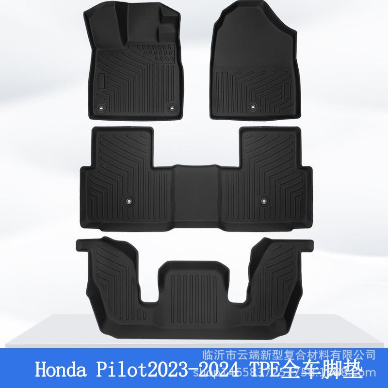 All-Weather TPE/XPE Floor Mats for Honda Pilot 23-24