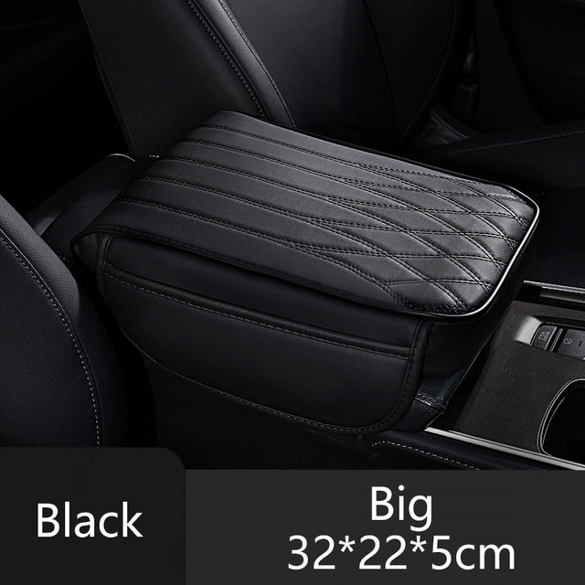Universal Leather Memory Foam Car Armrest Cushion Support