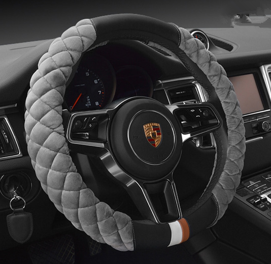 Winter Plush Steering Wheel Cover for Luxury Cars