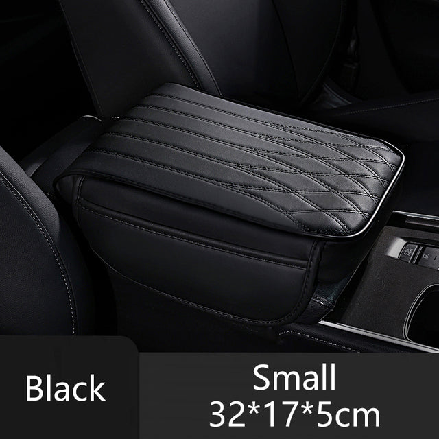 Universal Leather Memory Foam Car Armrest Cushion Support