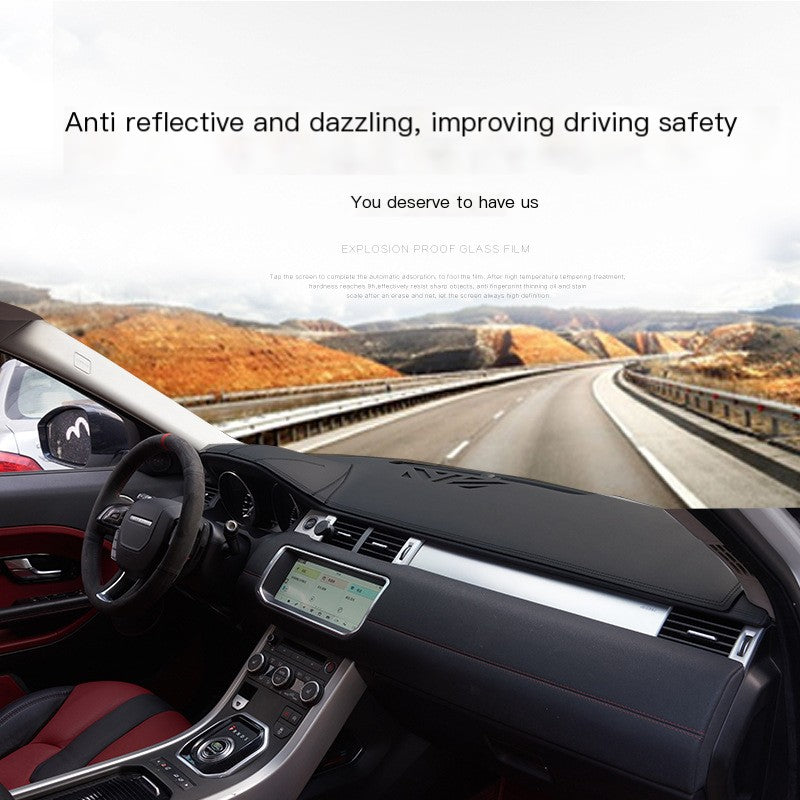 Leather Sunshade Mat for Long-term Car Dashboard Protection
